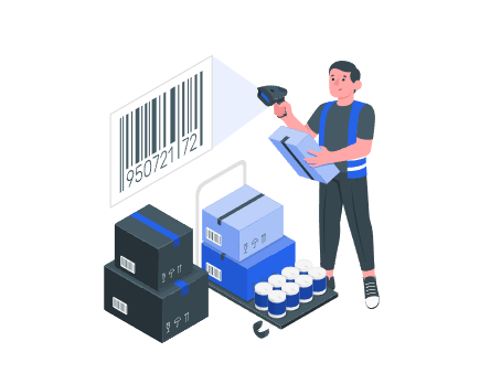 Manual scanning process